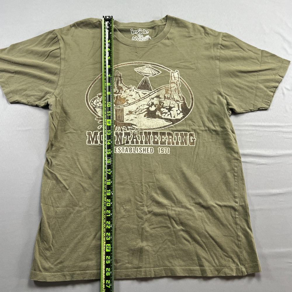 Inside The Magic T Shirt Women Large Olive Green Mountaineering Established 1971 - Picture 3 of 6
